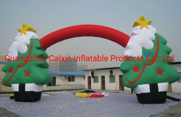 Factory Direct Sale Inflatable Santa Claus Archway for Christmas Holiday Decor