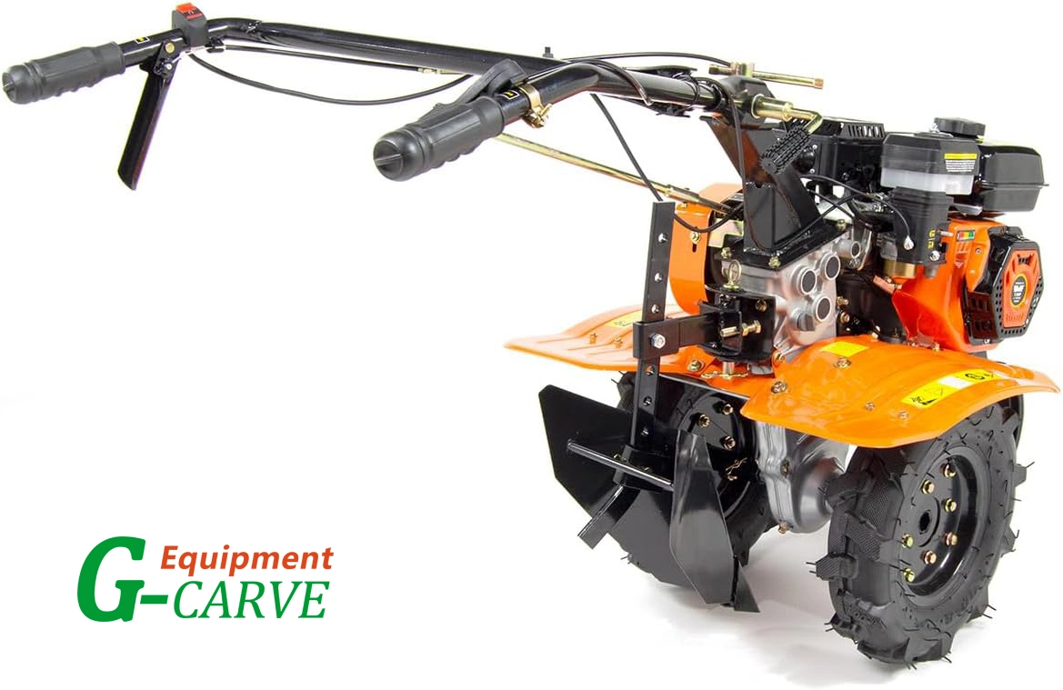 212cc Tiller Rototiller Cultivator 4 Blades Garden Soil Power Rotary