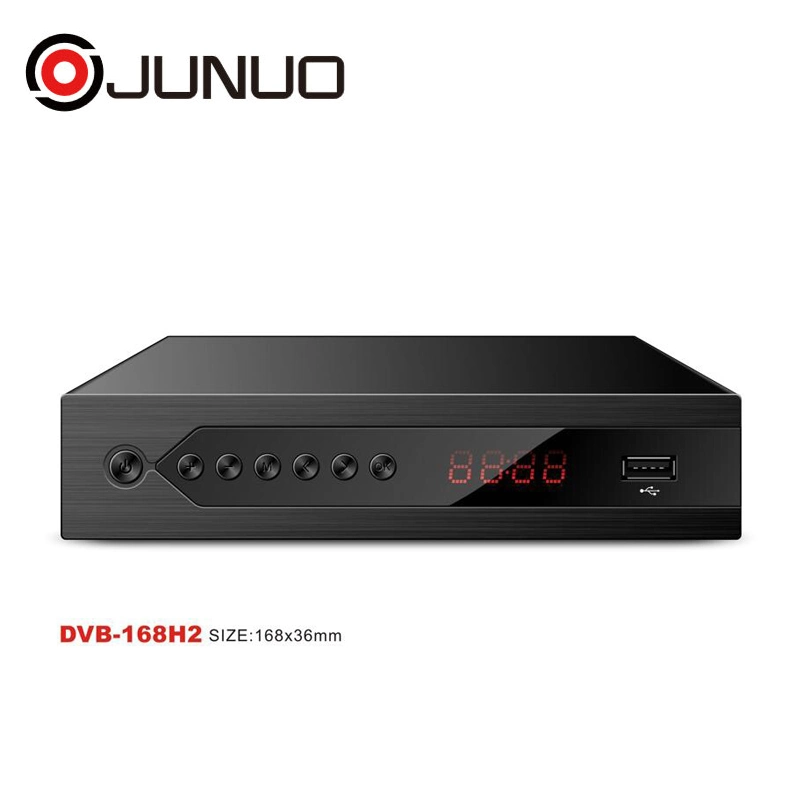 Junuo Full HD Digital TV Receiver Metal Housing H. 265 DVB T2 Decoder