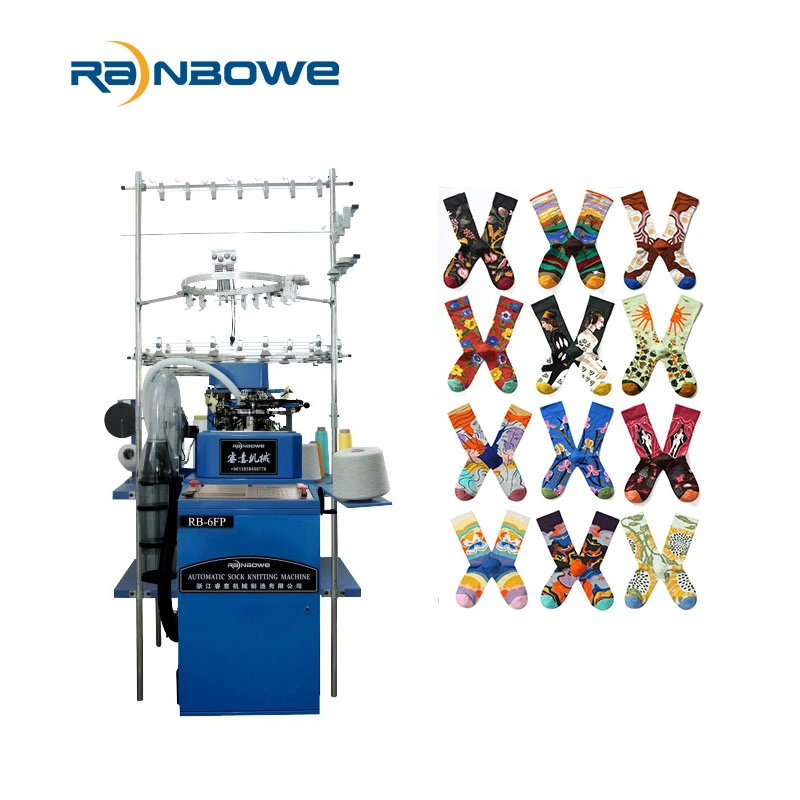 Automatic Lubrication System Sock Knittting Machine for Sports Socks Making