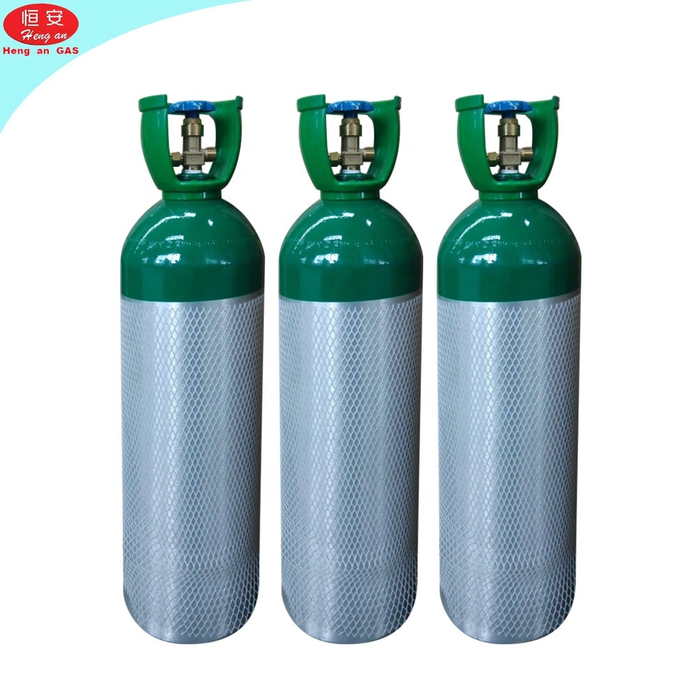 Portable Aluminum Bottle 0.5 to 50L Oxygen Gas 12 Liter Aluminum Scuba Diving Tank