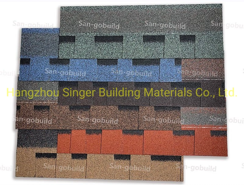 Mediterranean Building Material Apartment Roofing Style Color Sand Asphalt Shingle IKO