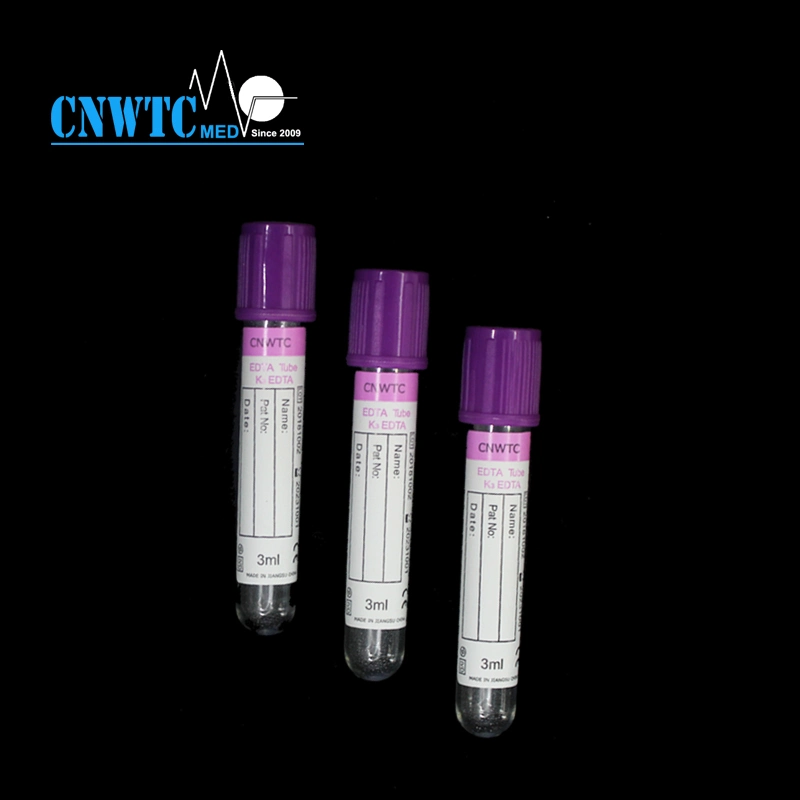 Purple Top Evacuated Blood Collection Tube