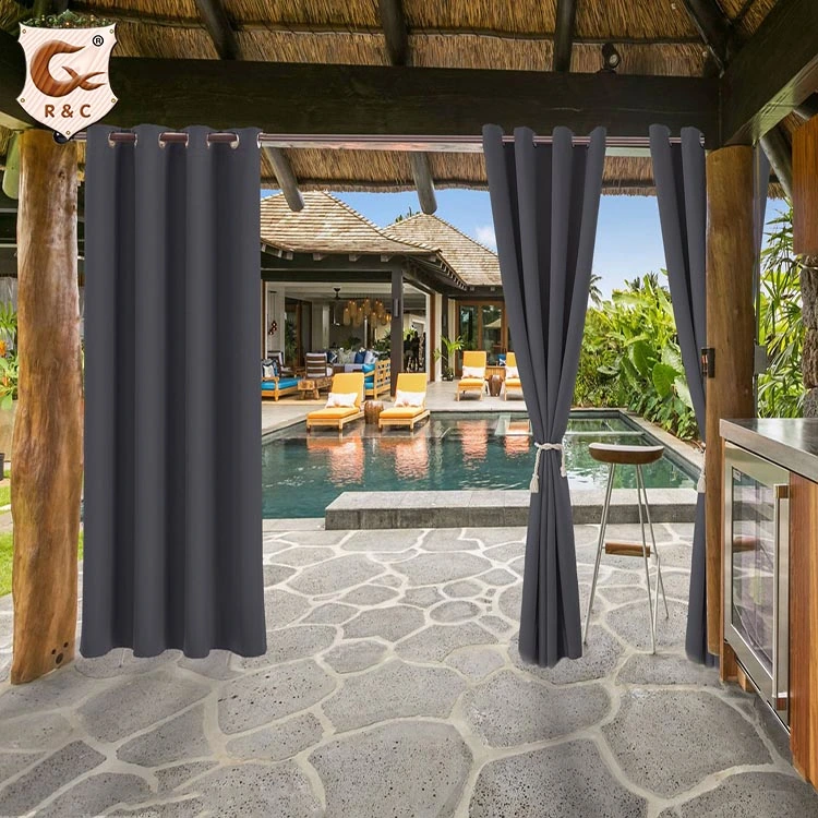 Gold Supplier Middle East Waterproof Outdoor Curtains for Living Room