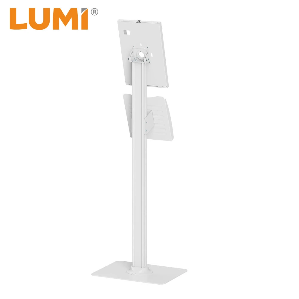 Tablet Kiosk Anti-Theft Tablet Floor Stand Holder with Brochure Holder