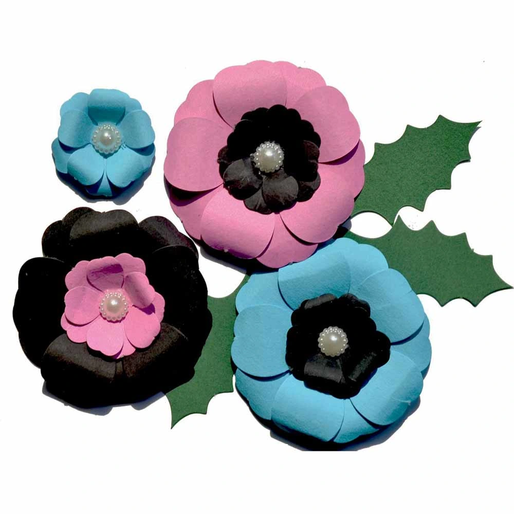 3D Decoration Paper Flower DIY Handmade Craft Material Kit of Halloween Flower