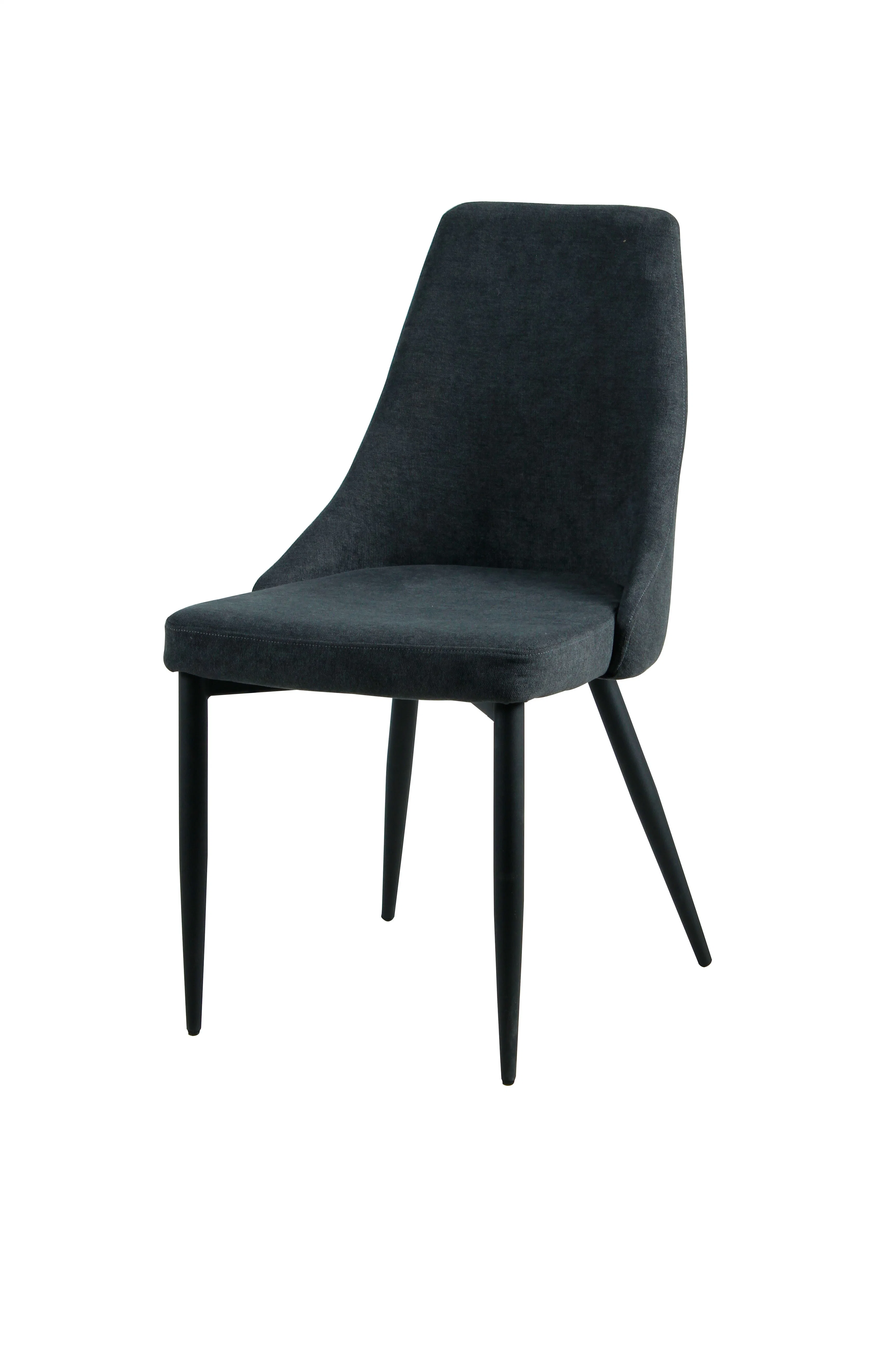 Wholesale Home Restaurant Office Furniture Upholstered Fabric Velvet Dining Chair with Metal