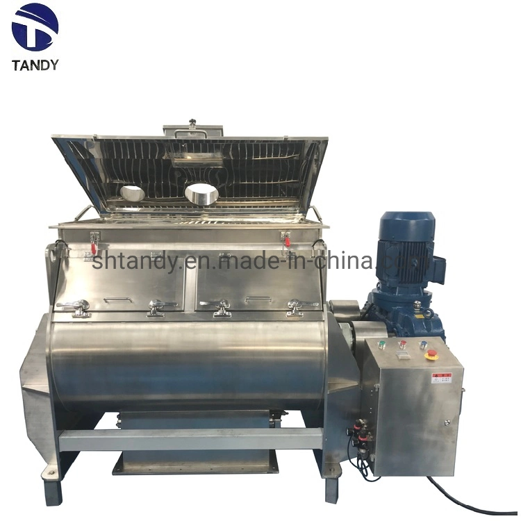 Industrial Horizontal Stainless Steel Double Shaft Dry Powder