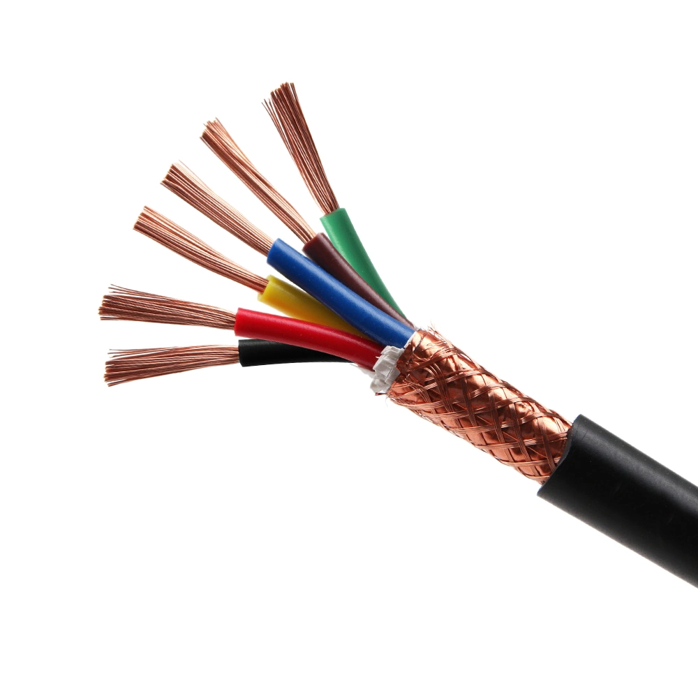 IEC, DIN, BS, 450/750V AC Copper Conductor, XLPE Insulated, Braiding Shielded, PVC Sheathed Flexible Control Cable