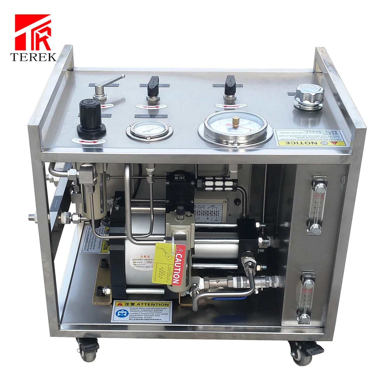 640MPa Terek Hydrostatic Testing Machine Pressure Test Pump with Barton Chart Recorders