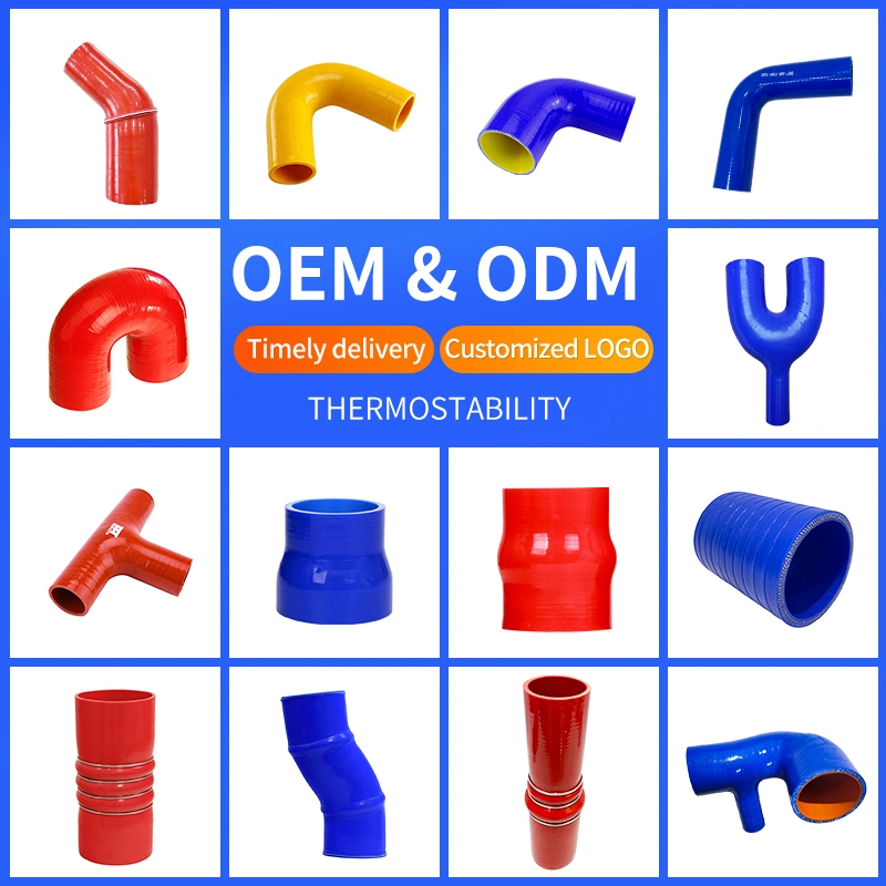 Lieferant Großhandel hohe Temperatur beständig 180 Grad U-Form Ellenbogen Silikonschlauch
