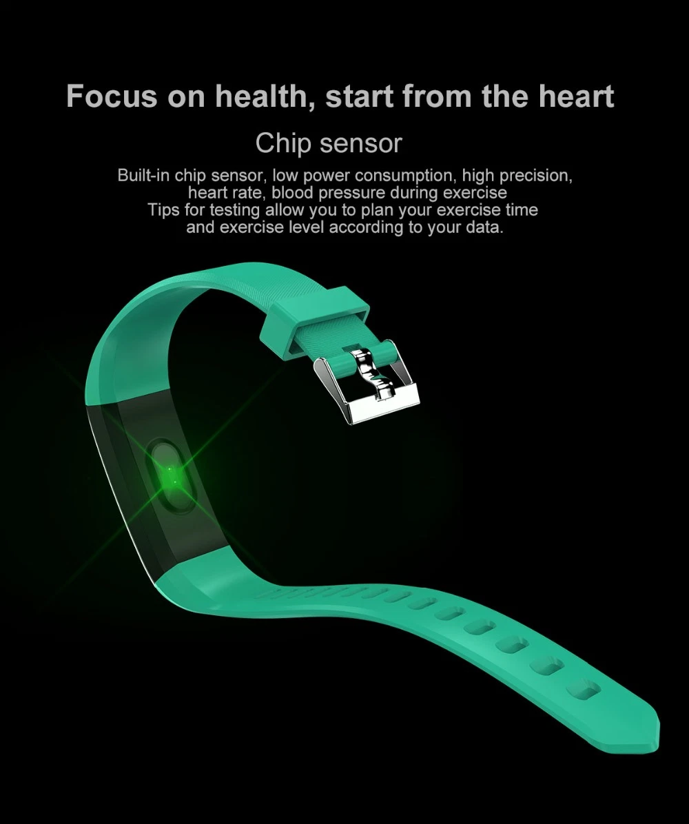 سوار معصم IDA115 Plus Heart Rate Fitness Watch Bluetooth Bracelet