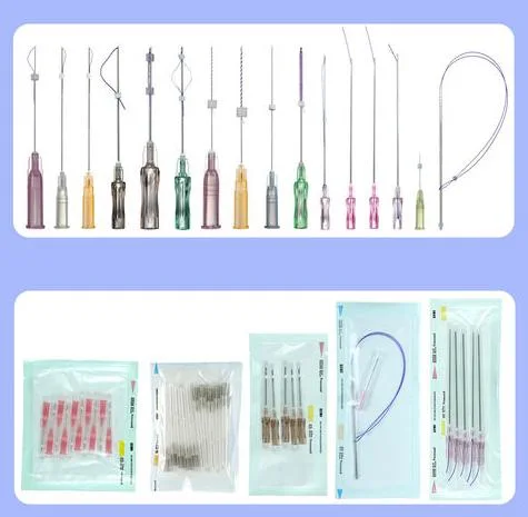 Cog 3D 4D 6D Blunt Cannula L Type 18g19g21g 100mm Barbs Facial Tensor Thread Lift Face Pdo Surgical Suture Needle