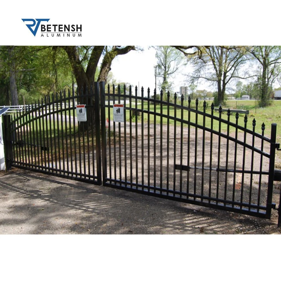 New Modern Design Free Simple Decorative Grill Design Sliding Aluminum Gate/Swing Double/Single Main Metal Aluminum/Iron/Steel Driveway Gate for House/Villa