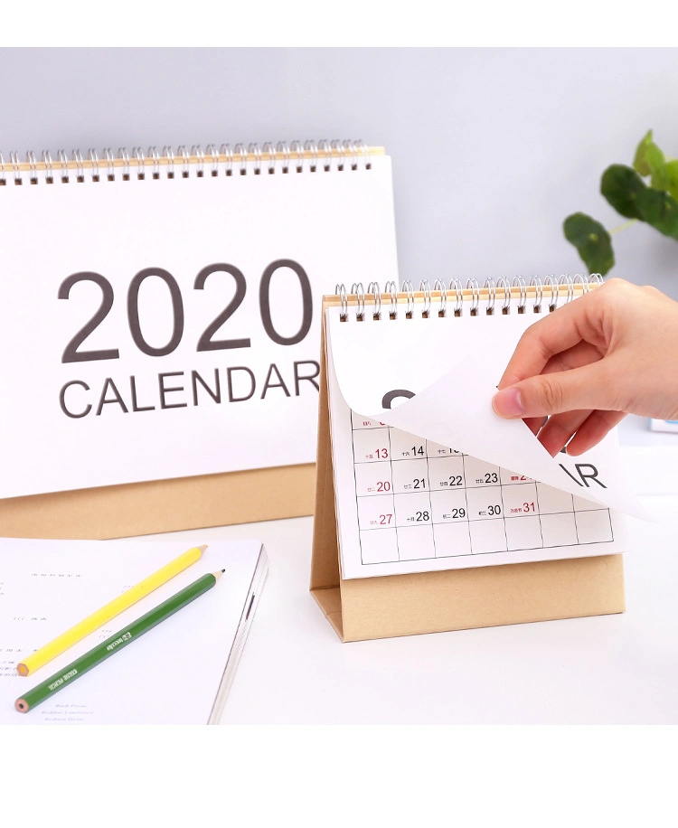 Table de bureau Custom-Made 2020 Calendrier mural (TG072)