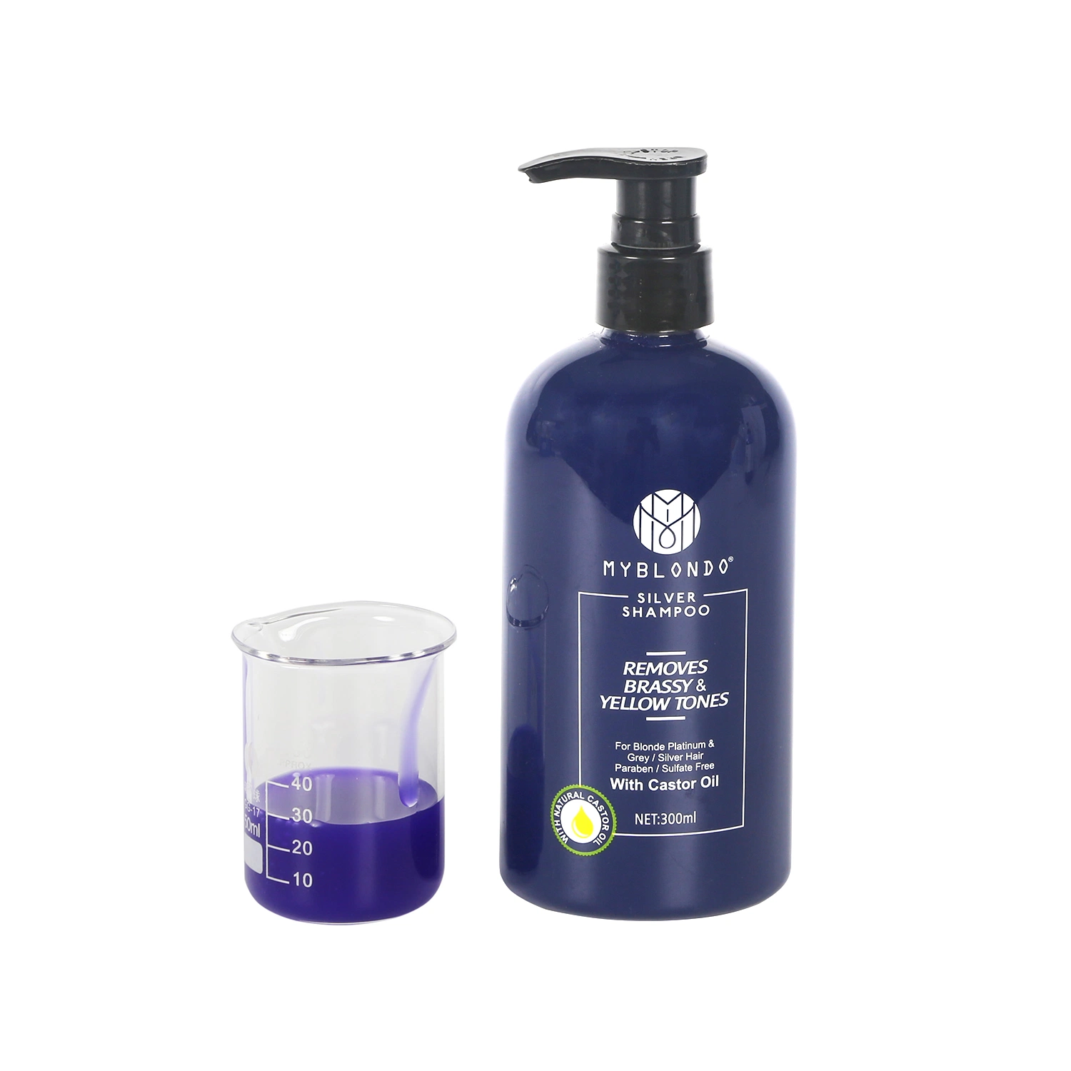 OEM/ODM Hair Care Products Anti-Yellow Purple Shampoo Private Label for Shiny Silver Hair