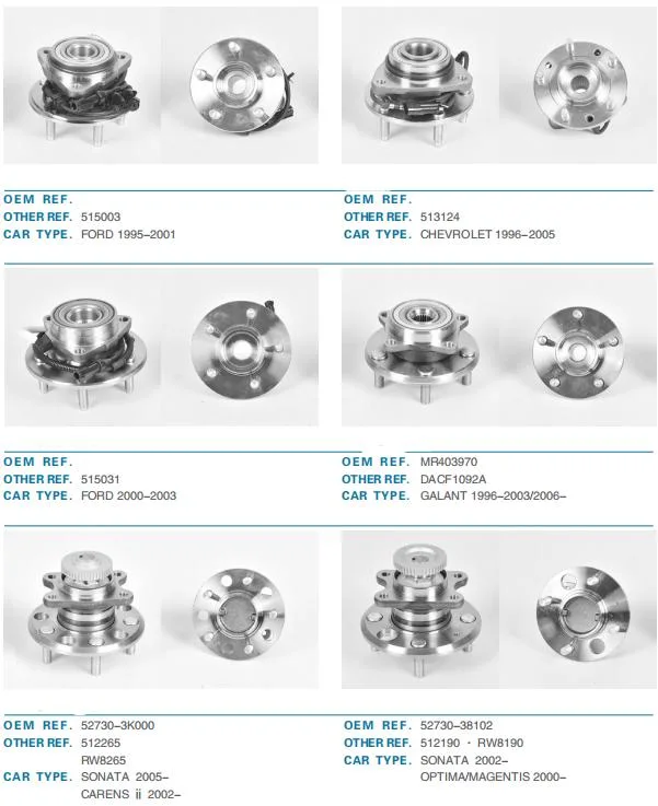 Kit de rolamento da roda Vkba6666 713644930 cubo do rolamento da roda dianteira para Carro Chevrolet 13580135