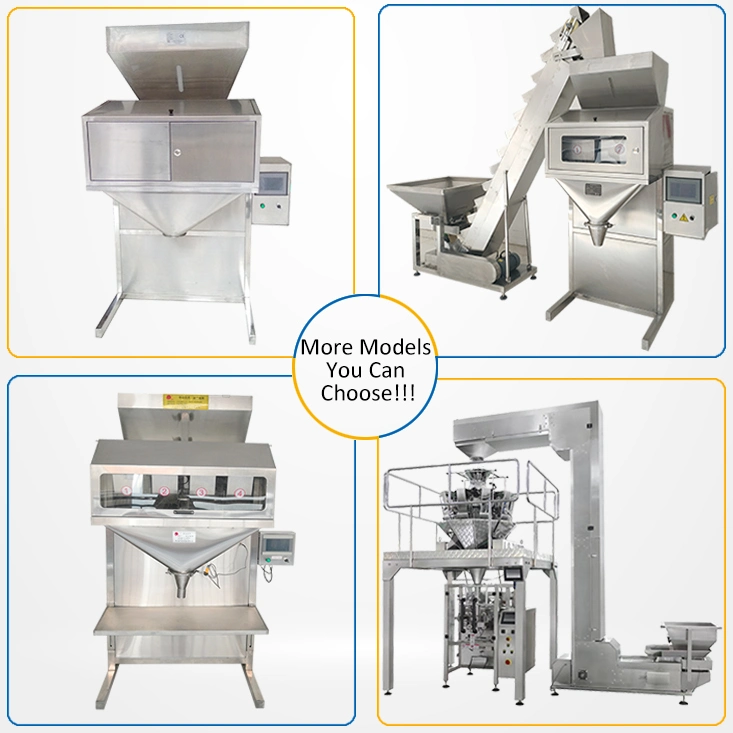 Weigher Semi-Auto 3kg 5 kg 8 kg las tuercas de las semillas de cereales de la máquina de embalaje