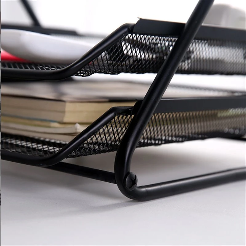 Desktop A4 Metal Storage Management Rack Iron Mesh