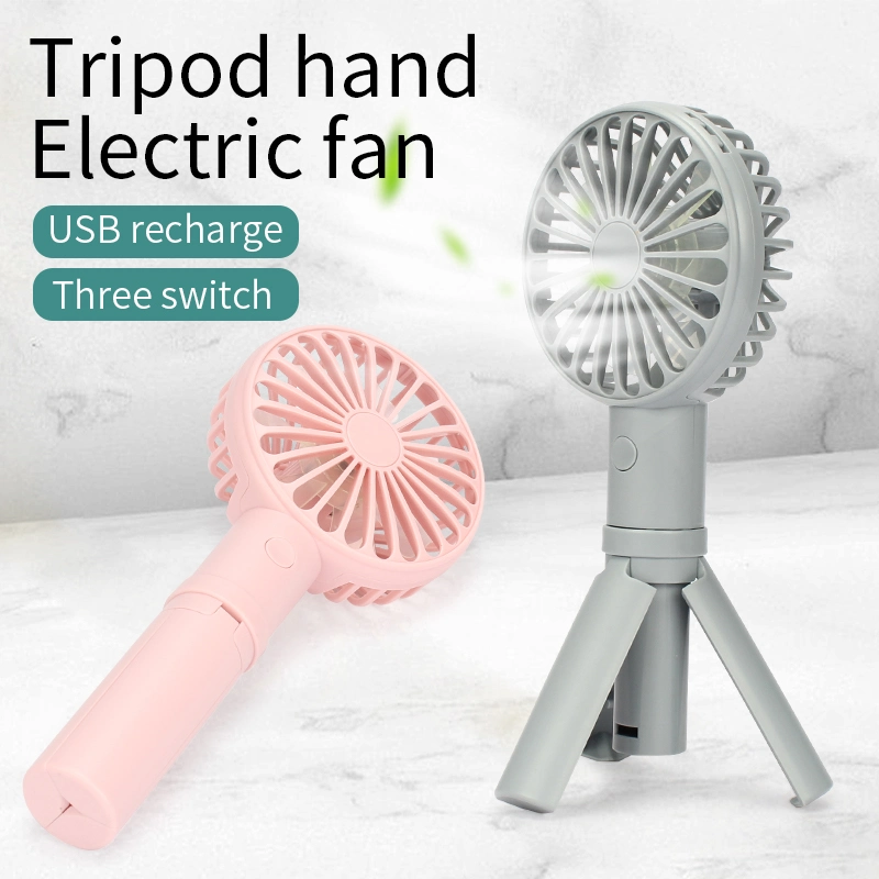 Glass Water Cup Set Tripod Handheld Mini Fan