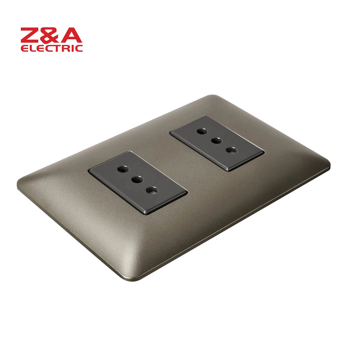 AM2237. MBC AM Series Matte Coffee + Brown Z&A ZA Electric Wall Socket