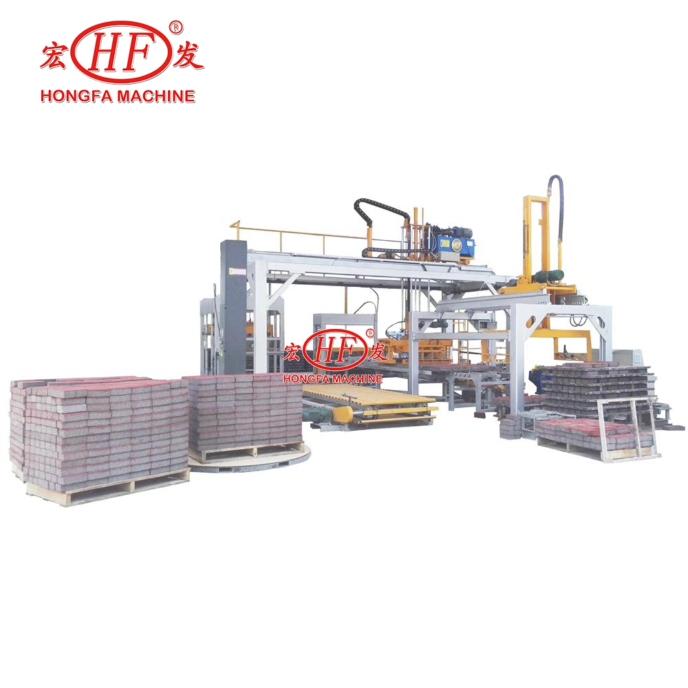 Concrete Block, Paving Brick Automatic Cuber/Manipulator/Stacker