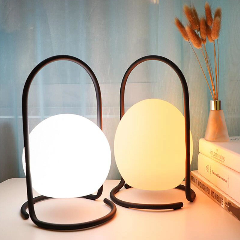 Kunststoff moderne LED Bar Tisch Esszimmer Möbel LED Weiß Nachttischlampe