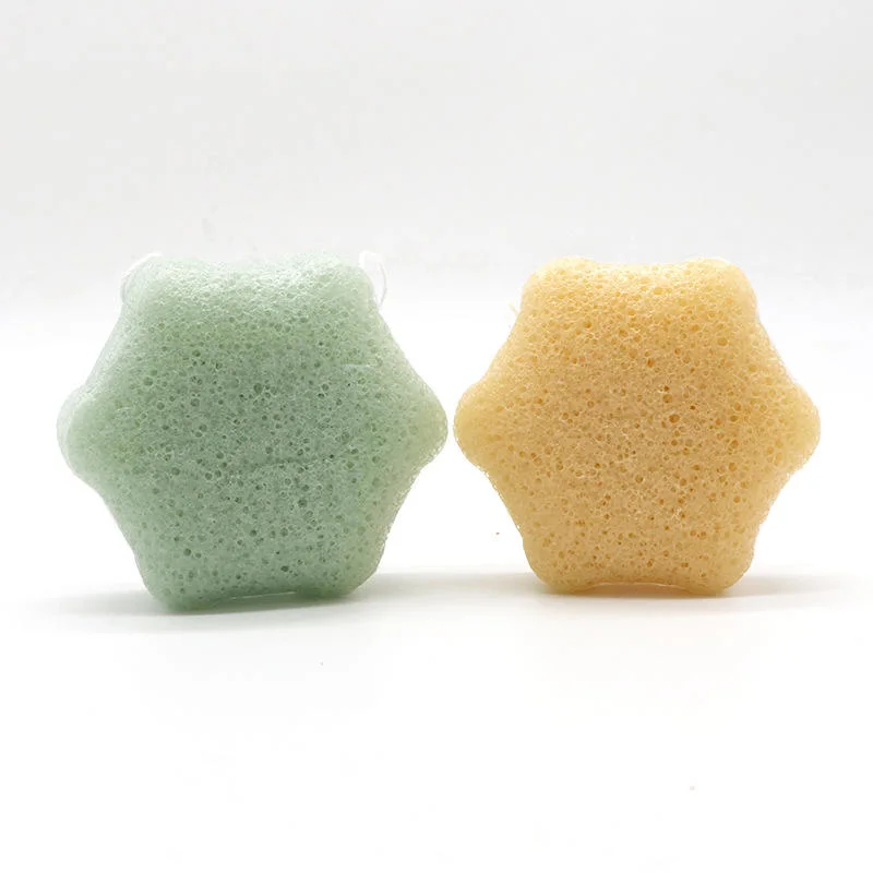 Wholesale/Supplier Six-Pointed Star Shape Cleansing Sponge Facial Body Konjac Sponge