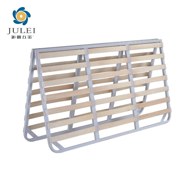 Wooden Slatted Folding Queen Bed Frame Queen Size Bed Frame