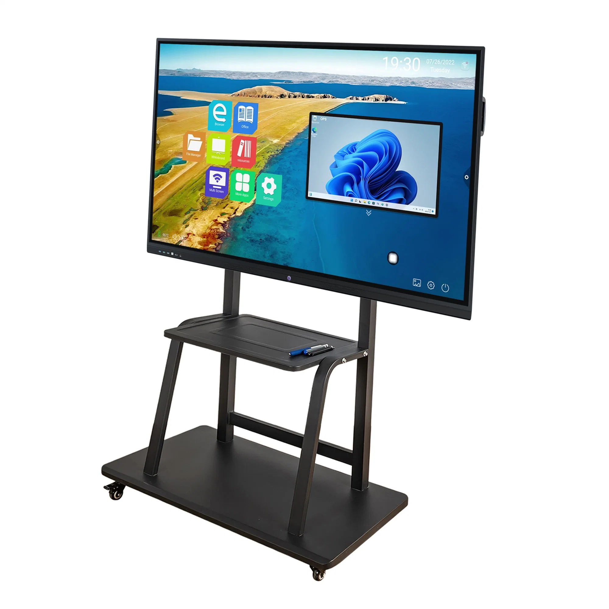 Инфракрасная технология Multi-Touch Miboard 105 дюйма интерактивный сенсорный экран для классной комнаты и залы для заседаний