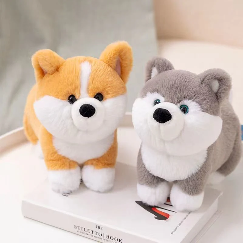 Standing Corgi Dog Plush Doll Doll Husky Plush Doll Gift Toys