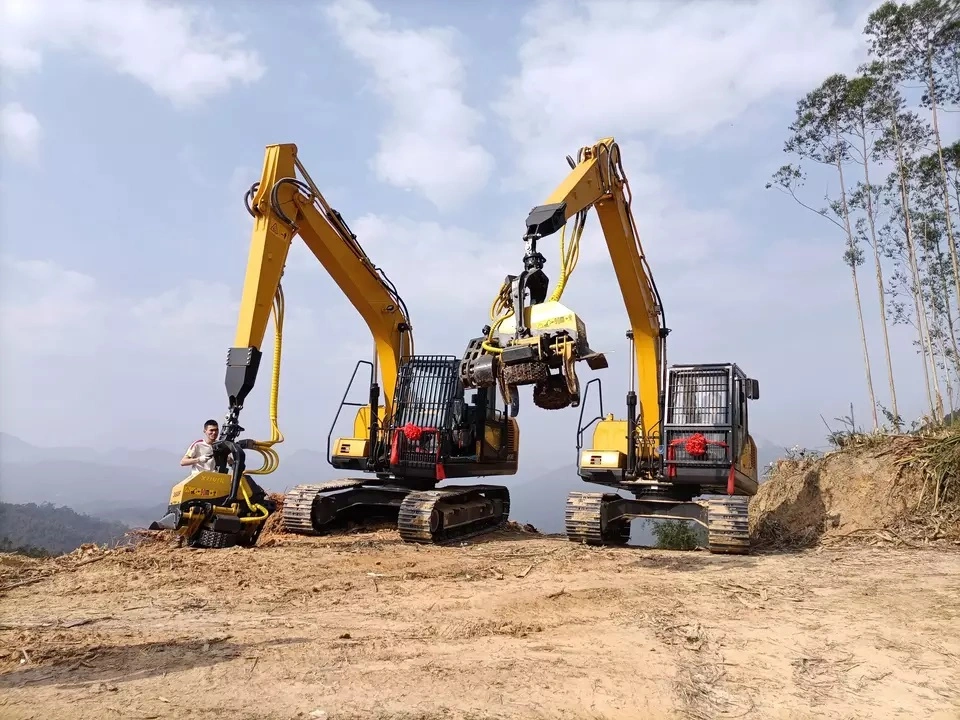 China Equipos de registro de nuevo bosque Xuvol Wyj360f con el segmento de la máquina de registro libre de corte CABEZAL DE COSECHA FORESTAL