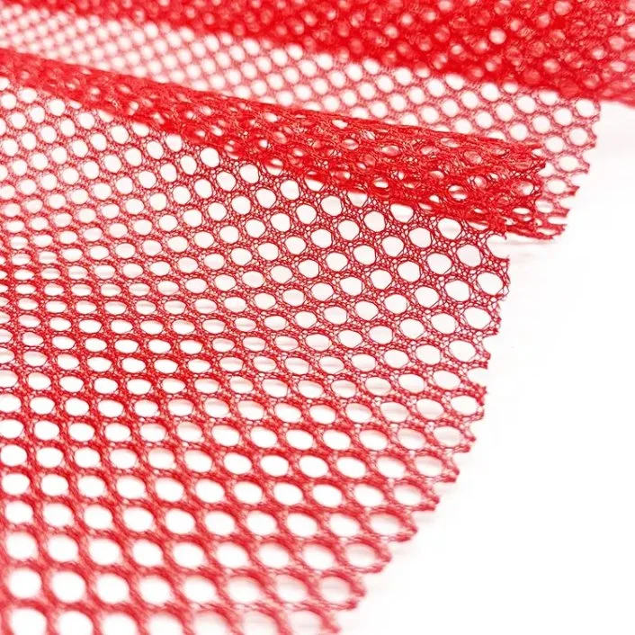 Spot Hexagonal Mesh Cloth Eyelet Luggage Cloth Warp Knitting Laundry Bag Mesh Cloth Polyester