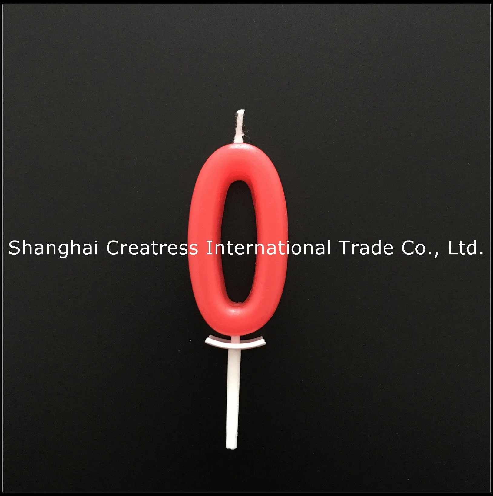 Verified Supplier 100% Pure Paraffin Red Fancy Number Birthday Candle on Picks