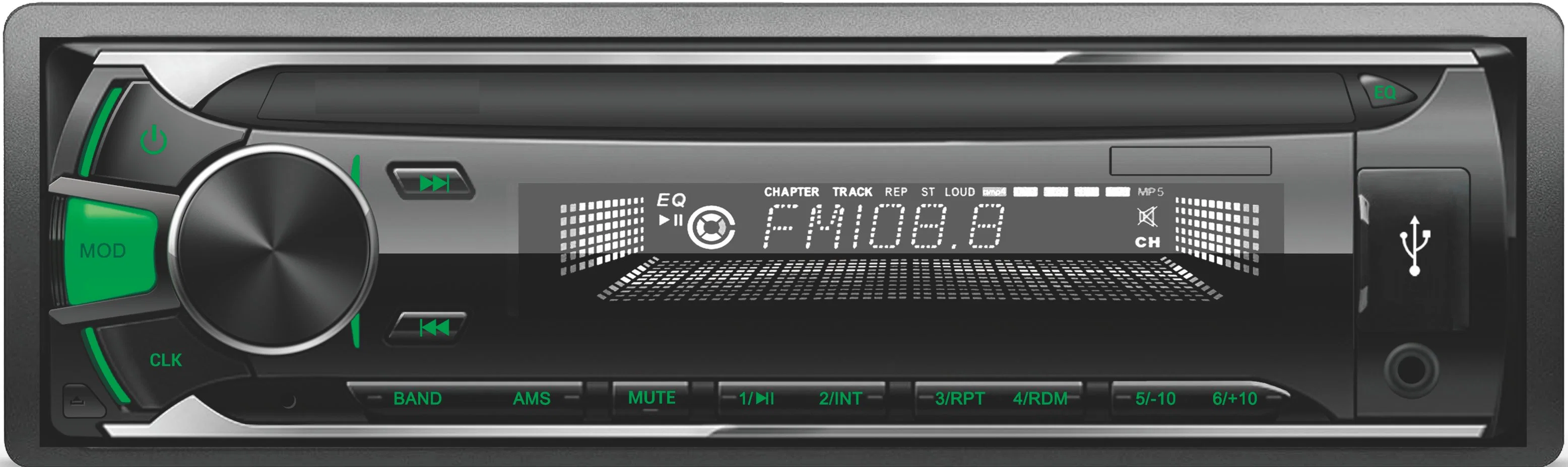 Автомобильная стерео Bluetooth аудио видео съемной панели Car MP3-плеер