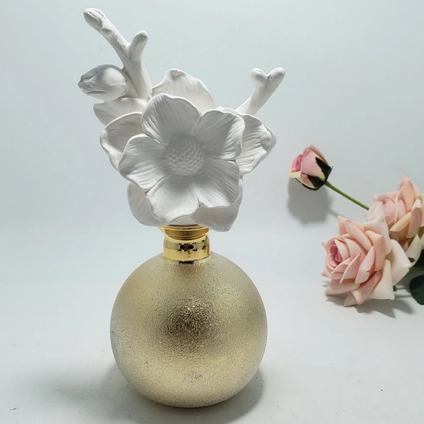 Ceramic Porcelain Scented Fragrance Aroma Reed Rice Flower Diffuser Set