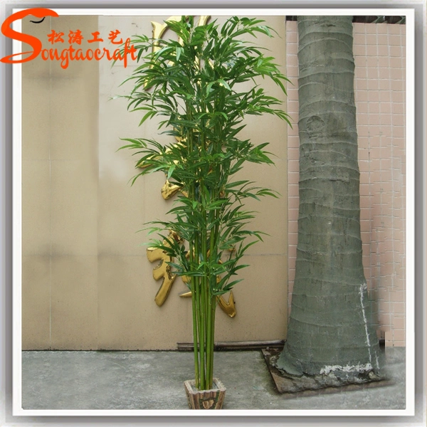 Home Decoration Artificial Plastic Potted Bamboo Tree on Sale