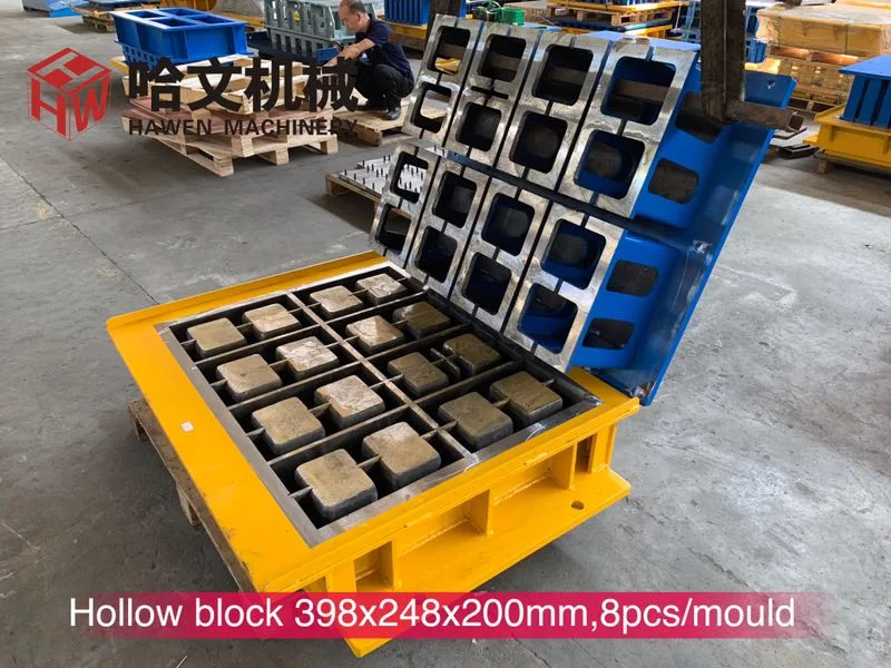 Customized Hard Steel Mould for Fully Automatic Concrete Hollow Block Brick Paver Making Machine Plant