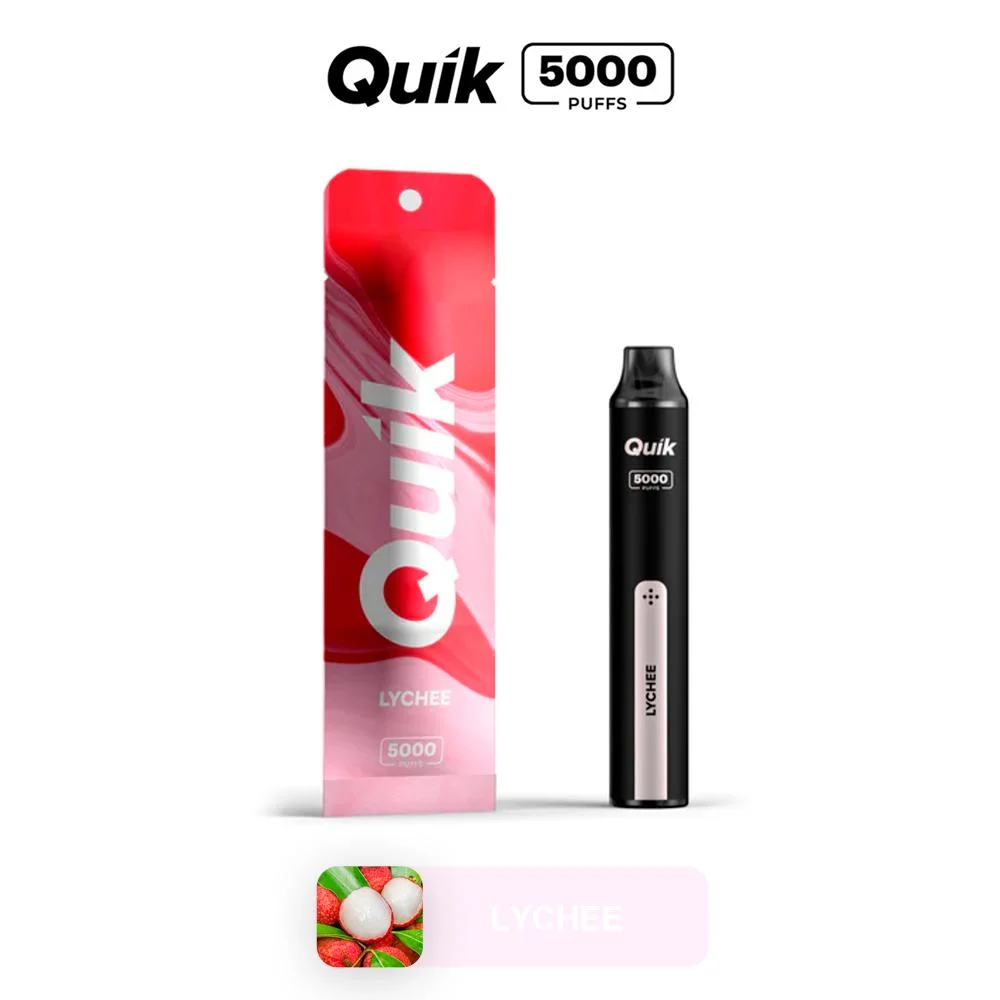 Uva Quik Pape Litchee baixo preço por atacado Quik Vape 5000puffs Vape