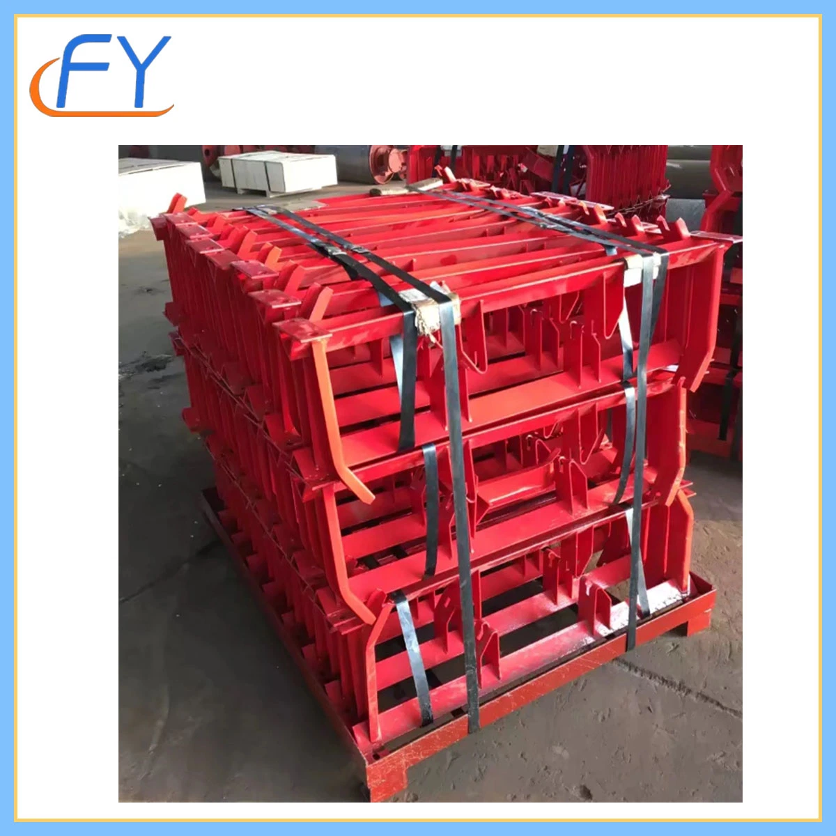 Durable Conveyor Idler Roller Frame Used for Cement, Port, Grain Warehouse