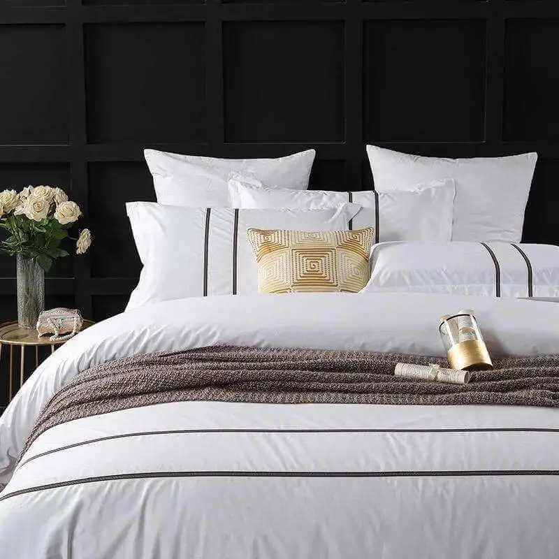 Duvet Cover 100% Cotton Hotel Fitted Bedding Set for Sale
