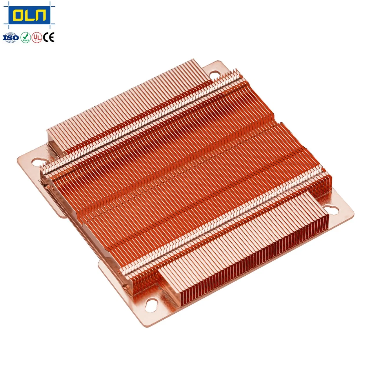 Custom High Density Vapor Chamber Copper 1100 Skiving Fin Heatsink for IGBT Cooling