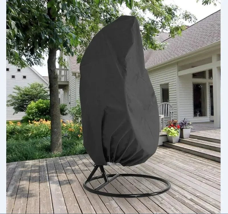 Oxford Cloth Outdoor Swing Cover Courtyard Waterproof Eggshell Hanging Chair Cover Zipper Design Hanging Chair Cover