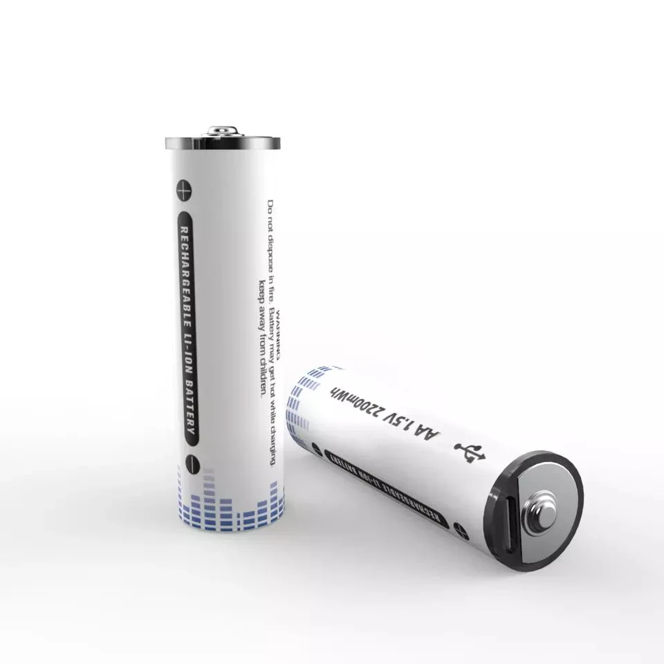 Li-Ion-Akku Neues Design 1,5V AAA wiederaufladbare Batterien 600mwh wiederaufladbar Typ C USB-Ladezellen Lithium-Ionen-Akkus