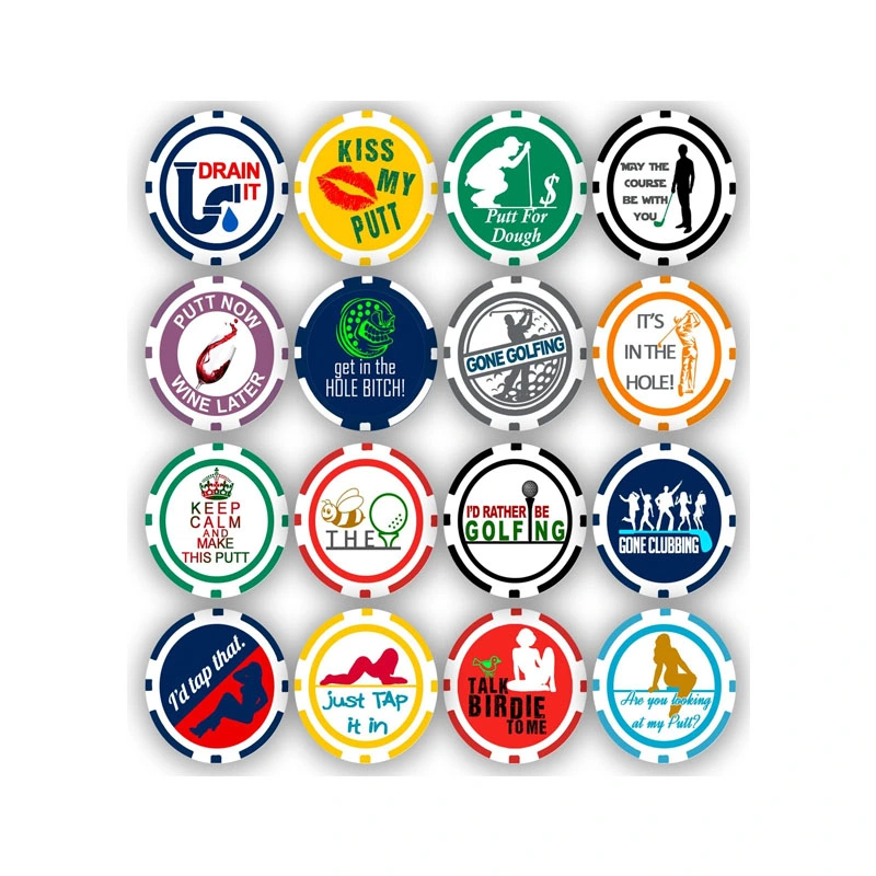 Golf Poker Chip Ball Marker High quality/High cost performance  Custom Logo Golf Ball Markers