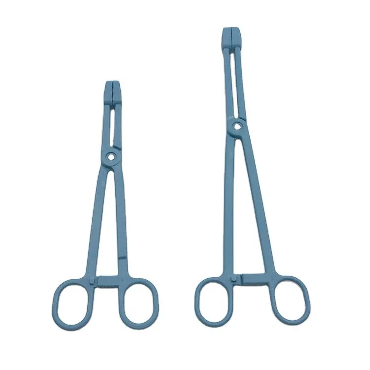 Latest Design Surgical Medical Dental Forceps Disposable Hemostatic Plastic Sponge Holder Forceps