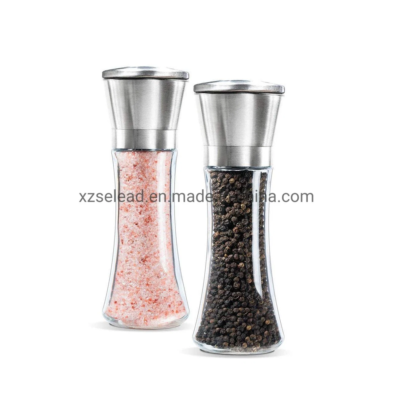 Pakistan Himalayan Pink Salt Grinder 180ml Pepper Bottle with Spice Grinder Cap