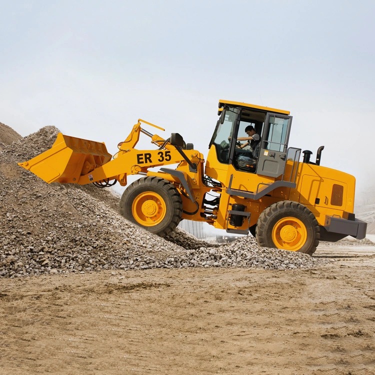 Qingdao Everun New 3ton Articulated Wheel Loader with Pallet Forks