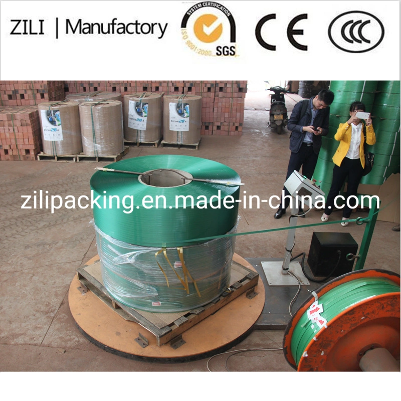 Green Jumbo Roll Polyester Strap Chemicals Packing