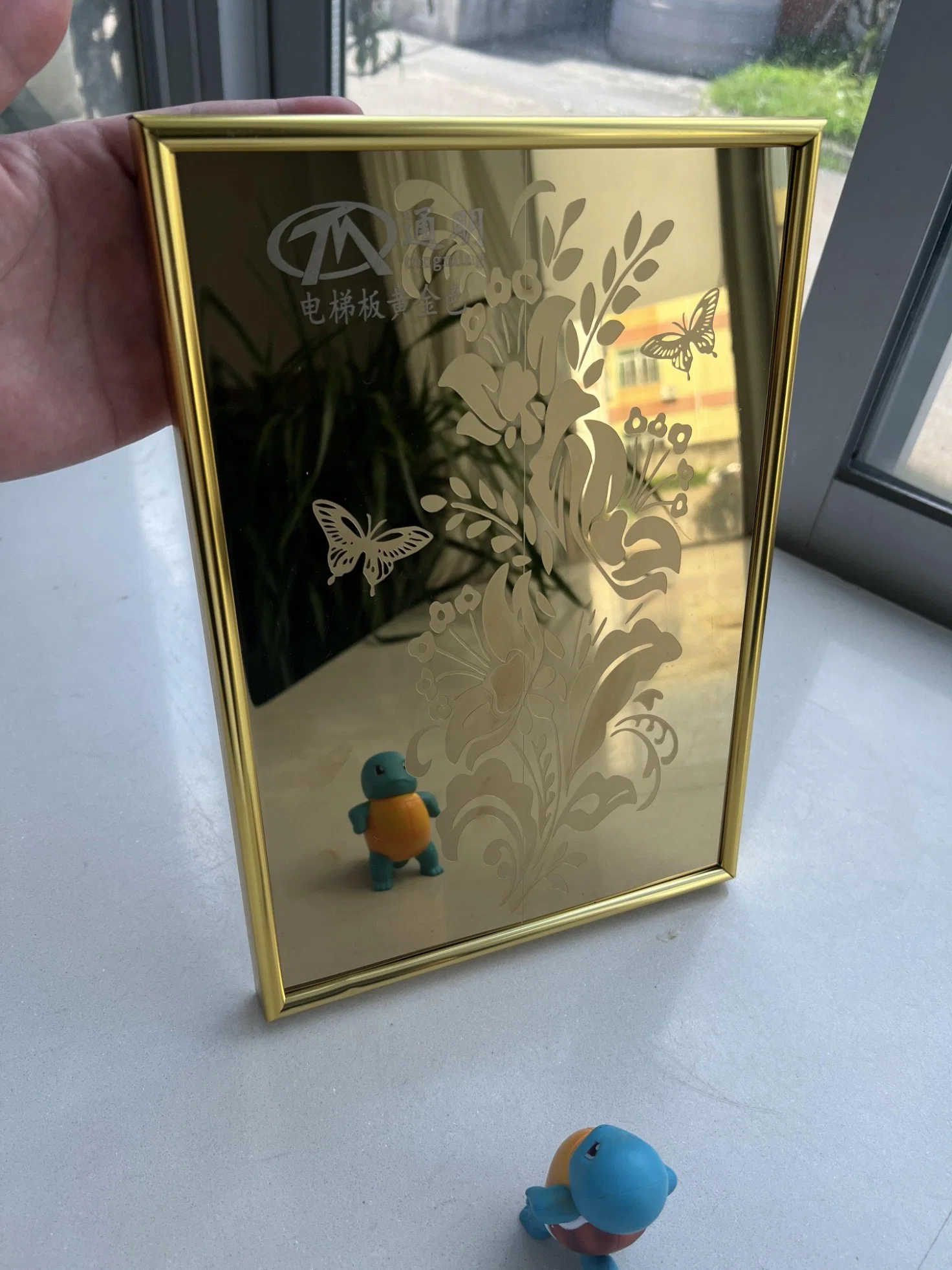 High quality/High cost performance  Mirror Stainless Steel Gold Color Etched Stainless Sheet for Luxury Decoration